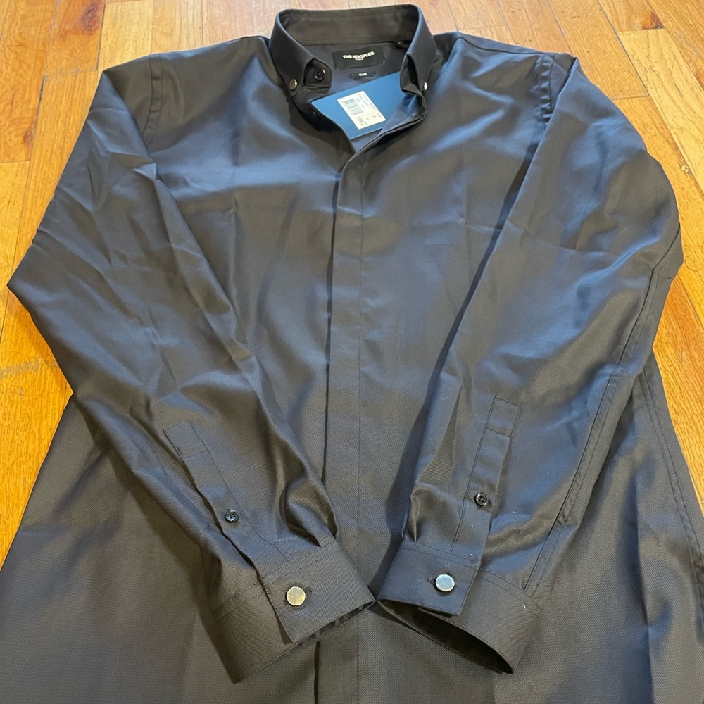 NWT - The Kooples textured button down with hidden buttons